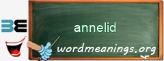 WordMeaning blackboard for annelid